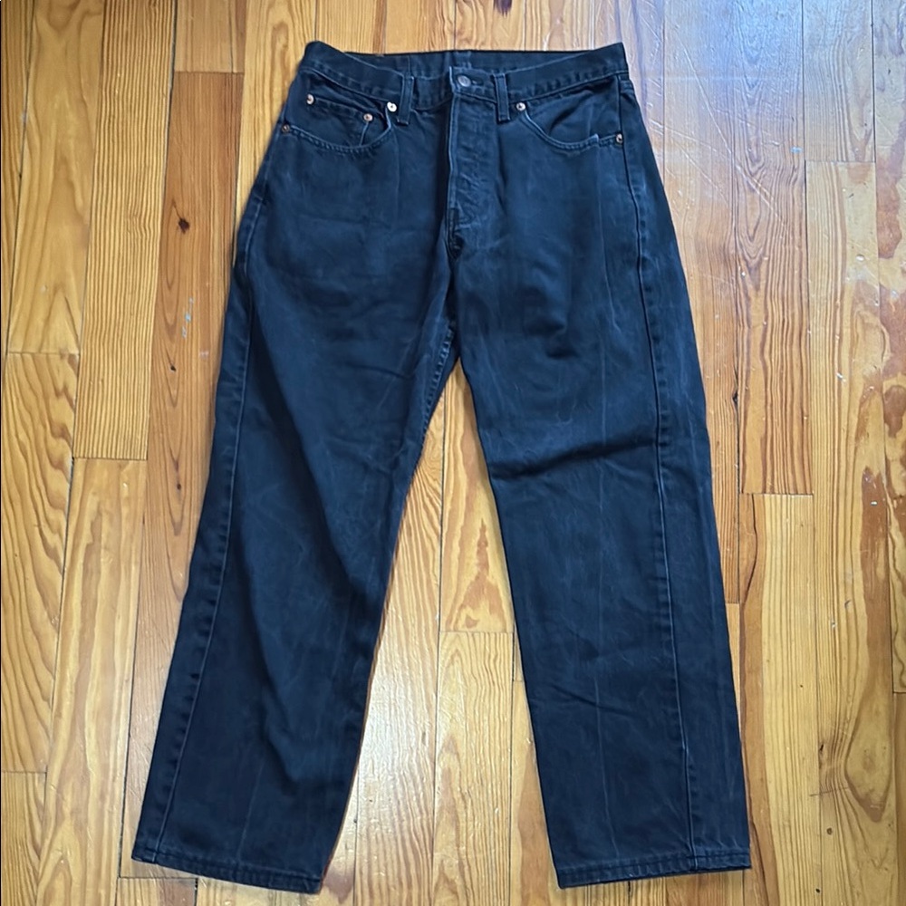 Levi's Men's Black Straight Leg Jean